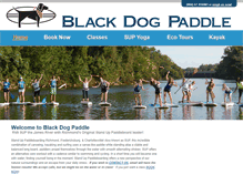 Tablet Screenshot of blackdogpaddle.com